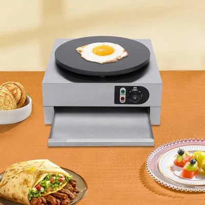 Immagine prodotto di Macchina per pancake elettrica, 3 kW, con diametro di 40 cm e rivestimento antiaderente