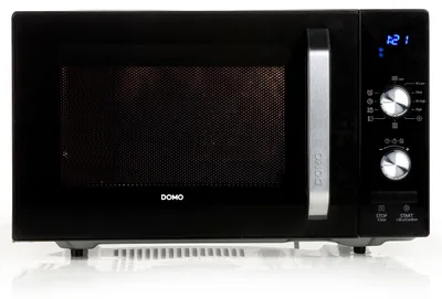 Produktbild von Domo DO2924, Arbeitsplatte, Solo-Mikrowelle, 23 l, 800 W, Eingebautes Display, Tasten, Drehregler