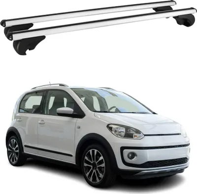 Obrázok produktu pre Priečne strešné nosiče pre VW UP 2011–2024, hliník, strieborná farba
