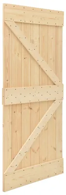 Zdjęcie produktu dla Drzwi vidaXL NARVIK w kolorze naturalnym, 90 x 210 cm, z litego drewna sosnowego