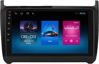 Produktbild von Autoradio mit Bluetooth und CarPlay für VW Polo 5 (2008–2020) – Kompatibel mit Apple und Android – Stereoanlage mit Navigationssystem – 1 GB RAM, 16 GB Speicher