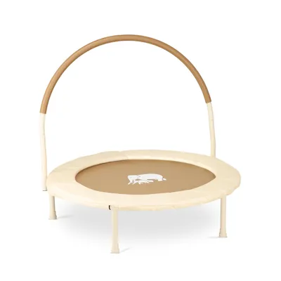 Obrázok produktu pre Deryan Detská Trampolína 92 cm – S Bezpečnostným Madlom – Hnedá