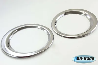 Zdjęcie produktu dla EDELSTAHL NEBELSCHEINWERFER RINGE CHROM dla NISSAN QASHQAI i +2 | 2007-03.2010