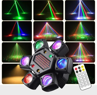 Produktbild von 80 W LED-Discolicht, mit Fernbedienung – tragbarer Scheinwerfer, ideal für Karaoke, Familienfeiern, Hochzeiten, Geburtstagsfeiern usw.