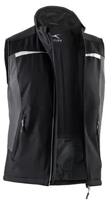 Produktbild von KÜBLER Workwear | Paul H. Bekleidungswerk Softshell Arbeitsweste | schwarz/anthr