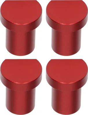 Image de 4PCS Woodworking Desktop Limit Blocks Multifunctional Workbench Peg Brake Stops 20mm Diameter Red (Blocs de limitation pour le travail du bois)