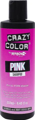 Produktbild von CRAZY COLOR Pink Shampoo, 250 ml, Shampoo, Nicht-professionell, Unisex, Gefärbtes Haar, Farbschutz, Feuchtigkeitsspendend