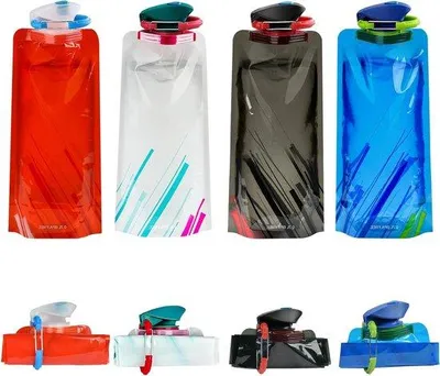 Image de Bouteille de sport - sans BPA - lot de 4 - 700 ml - souple