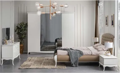 Immagine prodotto di Set da letto matrimoniale Set da letto 6 pezzi bianco