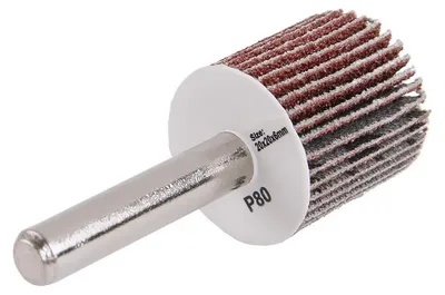 Obrázek produktu pro Kotouč lamelový brusný 20x20x6mm P80 stopka 21852