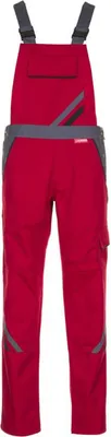 Produktbild von Planam Latzhose Highline Damen, Gr. 44 rot/schiefer/schwarz