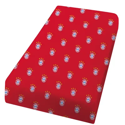 Produktbild von FC Bayern München Spannbettlaken 90-100 x 190-200