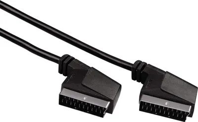 Zdjęcie produktu dla Hama 3.00m Scart, 3 m, SCART (21-pin), SCART (21-pin), Czarny, Męska/Męska, 230 mm