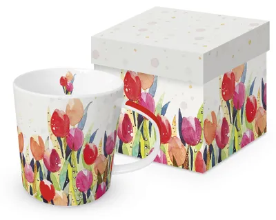 Produktbild von PPD Tulip Splash Trend Mug, Kaffeetasse, Becher, Tasse, New Bone China, 400 ml, 160302942