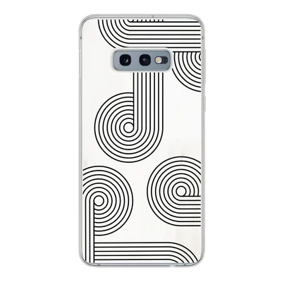 Produktbild von MuchoWow® Handyhülle Schutzhülle Hülle für Samsung Galaxy S10e Abstrakt - Schwarz - Weiß - Kreis Silikon Softcase Handy Hülle - Handy