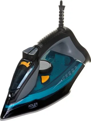 Obrázok produktu pre Adler AD 5032 Žehlička Suchá žehlička Keramická žehliaca plocha Čierna, modrá, sivá 2400 W