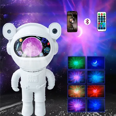 Produktbild von Sternenhimmel Projektoren, Projektionslampe, 360°drehbar, 6 Farben,Timer, Dimmbare Sternenprojektor, Bluetooth-Musik, LED Nachtlicht mit Fernbedienung