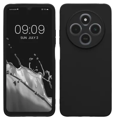 Produktbild von kwmobile Handyhülle für Xiaomi Redmi 14C / Poco C75 Hülle - weiches Handy Silikon Case - Schutzhülle Cover - Schwarz matt