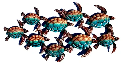 Produktbild von Metall Wanddekoration Schildkröte Hängend 85 cm