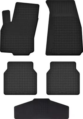 Produktbild von Gummi Fußmatten Set Für: Nissan Navara Iv (2014-) Gummimatten Schwarz