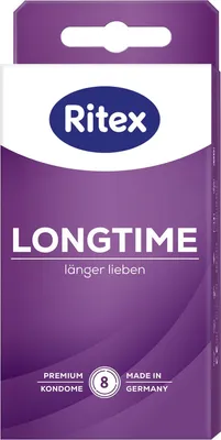 Image de Préservatifs Ritex - Pour des rapports intimes sans souci LONGTIME - Aimer plus longtemps / boîte de 8