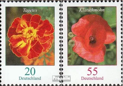 Produktbild von Briefmarken BRD 2005 Mi 2471A R-2472A R mit Zählnummer (kompl.Ausg.) postfrisch Blumen