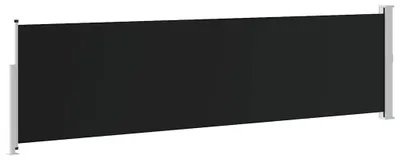 Produktbild von vidaXL Ausziehbare Seitenmarkise 140×500 cm Schwarz