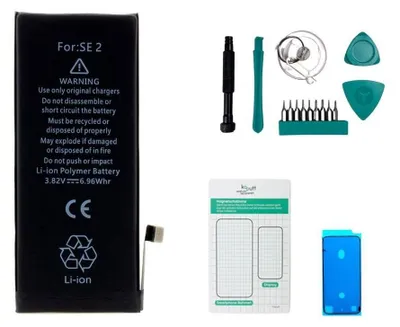 Produktbild von Akku für iPhone SE (2020) Reparaturset mit Werkzeug, 3,82 V, 6,96 Wh, 1821 mAh