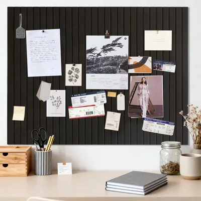 Productafbeelding van Prikbord - 90 x 120 cm - Zelfklevend - Vilt - Memobord fotowand