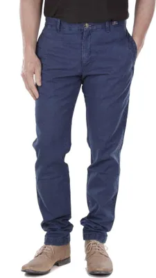 Produktbild von Tommy Hilfiger Herren Pants Denton Chino Indigo Print Herringbone