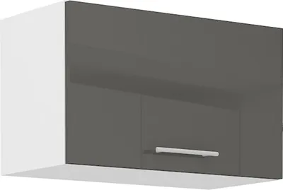 Produktbild von Küche Hängeschrank 60 Lara Grau Hochglanz + Weiss matt Küchenzeile Küchenblock