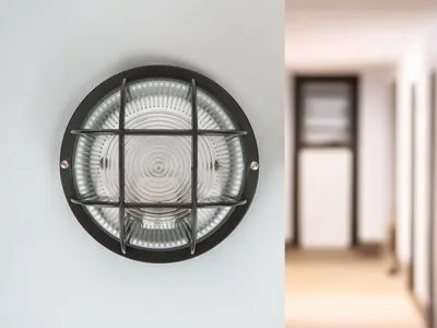 Zdjęcie produktu dla Smartwares BE100Z, Oświetlenie zewnętrzne ścienne/sufitowe, Czarny, Plastik, IP44, E27Hs, 60 W
