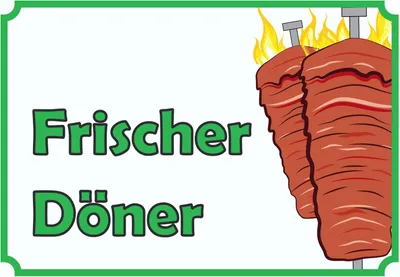 Produktbild von Frischer Döner Schild A1 (594x841mm)