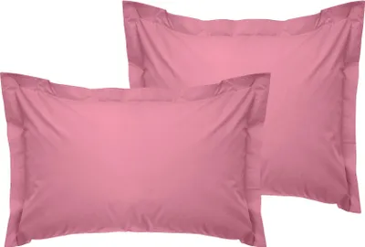 Produktbild von L'Essentiel Linge de Maison, Tonne Rosse - 32, Oxford-Kissenbezug-Set (2 Stück), 100 % BAUMWOLLE RANFORCE, Staubige Rose,  50 x 70+5 cm