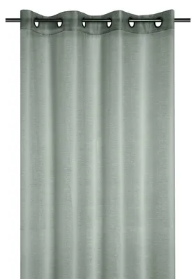 Obrázek produktu pro Lesklá záclona na kroužcích LINWOOD, 140 x 260 cm, zelená