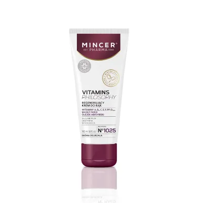 Productafbeelding van Mincer Pharma Vitamins Handcrème Rukavice nr. 1025, 100 ml - Een verzorgende handcrème met vitamines - Voor zachte en gehydrateerde handen