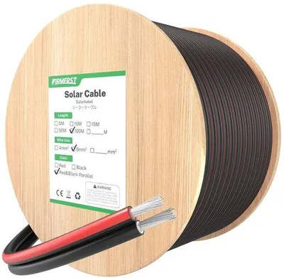 Produktbild von Famanu PV Kabel UV-beständig - 2x6mm² 100m - Rot Schwarz