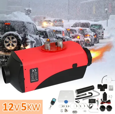 Obrázok produktu pre SWANEW Parkovací ohrievač, 12V 5KW Diesel Parkovací ohrievač vzduchu s LCD monitorom a diaľkovým ovládaním, Dieselový ohrievač pre obytný automobil
