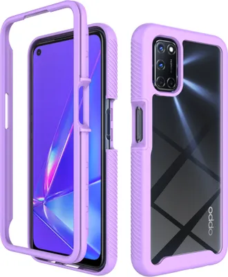 Image de OPPO A52 / A72 / A92 4G Case, Hybrid Transparent Back Cover, Rugged TPU Bumper, Shockproof Case for OPPO A52 / A72 / A92 4G Purple