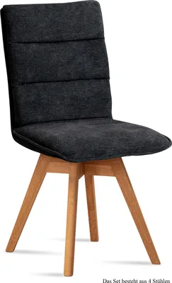 Produktbild von Esszimmerstuhl drehbar (4er-Set) Dorle 47x92x60 Eiche geölt/Anthrazit