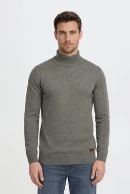 Produktbild von BLEND BHLatif Herren Rollkragenpullover Pullover Strickpullover mit Rollkragen Rippbündchen Baumwollmischung Regular fit, KI-generiertes Bild