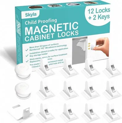 Produktbild von Famanu Magnetische Schrankverschlüsse für Kinder - Weiß