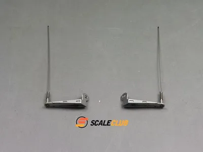 Produktbild von ScaleClub Spiegelantenne mit Halter links aus V2A für Scania