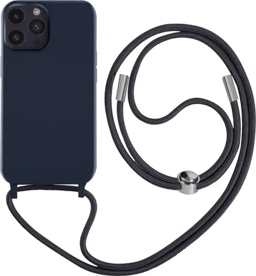 Produktbild von Avizar, Schutzhülle mit 80cm langer Nylonkette für Apple iPhone 14 Pro, Blau