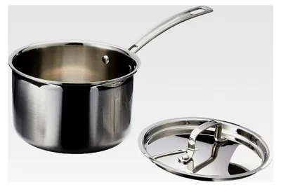 Produktbild von Multiclad Pro 3-lagig Edelstahl Bratpfanne, Stielkasserolle mit Deckel