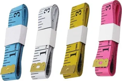 Image de Lot de 6 mètres rubans souples de 150 cm, flexibles, pour la couture