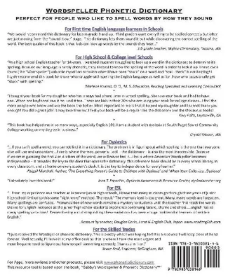 Produktbild von Wordspeller Phonetic Dictionary