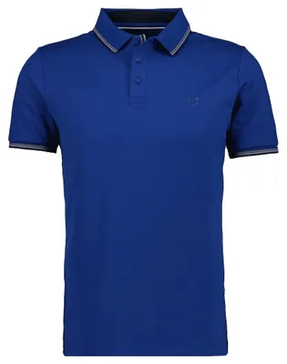 Ragman Polo mit Tipping"keep dry" in blau