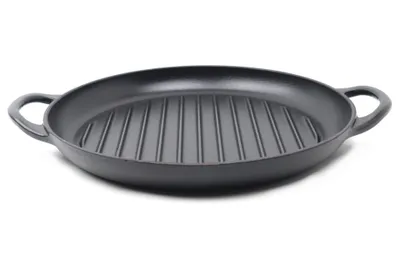 Produktbild von Küchenprofi Grillpfanne Provence rund 30 cm 2 Griffe Gusseisen Induktion