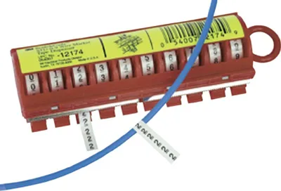 Image de 3M Scotchcode™ Rouleau de recharge de marqueur de câble chiffre "9" 80-6114-2802-2 Contenu : 3 rouleau(x) (80-6114-2802-2)